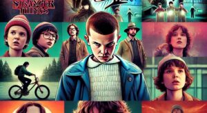 Un collage con imágenes de personajes principales de las series mencionadas, como Eleven (Stranger Things