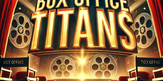 DALL·E 2025-01-09 19.30.56 – A cinematic-style thumbnail showcasing a dramatic movie theater scene with glowing box office numbers in the background. The text ‘Box Office Titans’