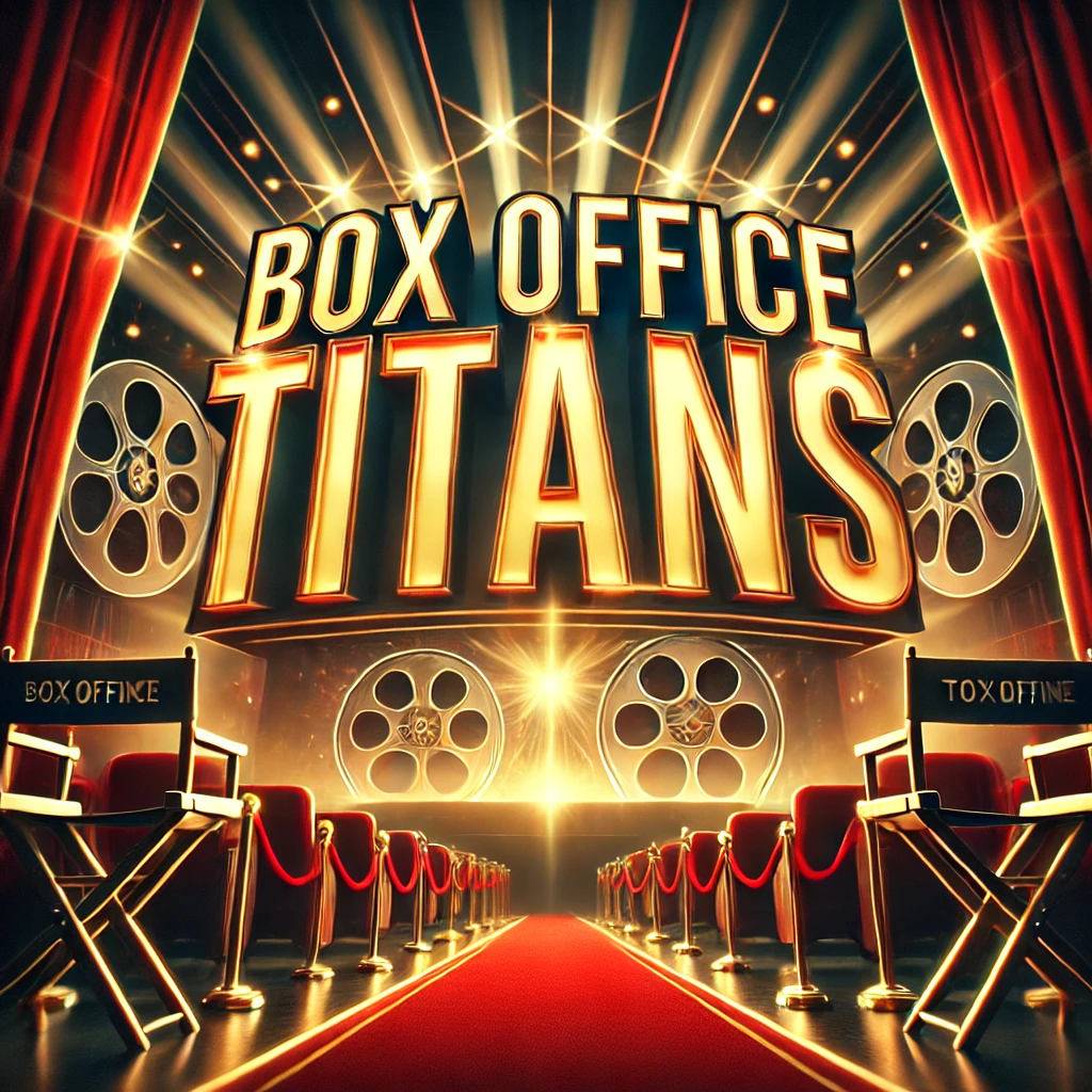 DALL·E 2025-01-09 19.30.56 – A cinematic-style thumbnail showcasing a dramatic movie theater scene with glowing box office numbers in the background. The text ‘Box Office Titans’