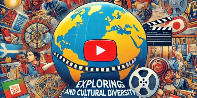 DALL·E 2025-01-09 19.37.00 – A vibrant and engaging YouTube thumbnail featuring a collage of iconic scenes from international movies that explore linguistic and cultural diversity