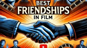 DALL·E 2025-01-09 21.21.49 – A visually striking YouTube thumbnail showcasing iconic friendship themes in cinema. The design includes two hands clasping together in the center, su