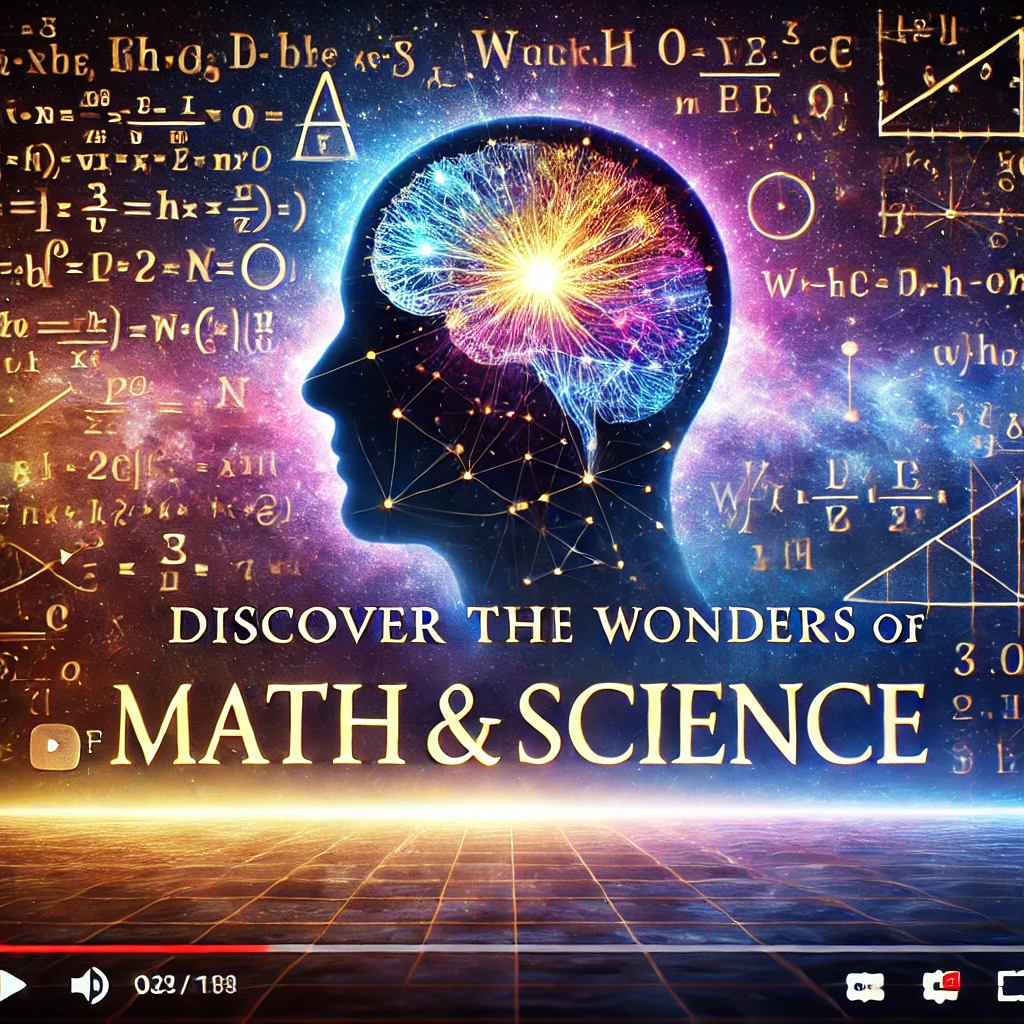 DALL·E 2025-01-10 16.45.24 – A visually captivating YouTube thumbnail for a video titled ‘Inspiring Math and Science Documentaries’. The thumbnail features a dramatic starry cosmo