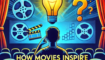 DALL·E 2025-01-10 16.48.22 – A captivating YouTube thumbnail for a video titled ‘How Movies Inspire Critical Thinking in Youth’. The design features a young person sitting in a th