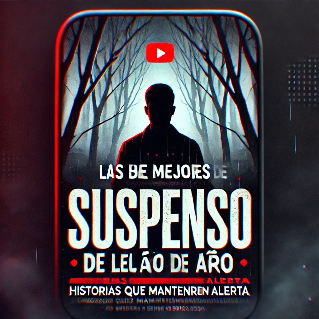 DALL·E 2025-01-10 16.58.31 – A visually striking and intense thumbnail design for a YouTube video titled _Las mejores series de suspenso del año_ Historias que te mantendrán alert