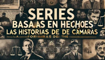 DALL·E 2025-01-10 17.02.26 – A visually compelling YouTube thumbnail for a video titled _Series basadas en hechos reales_ Las historias detrás de las cámaras._ The design features